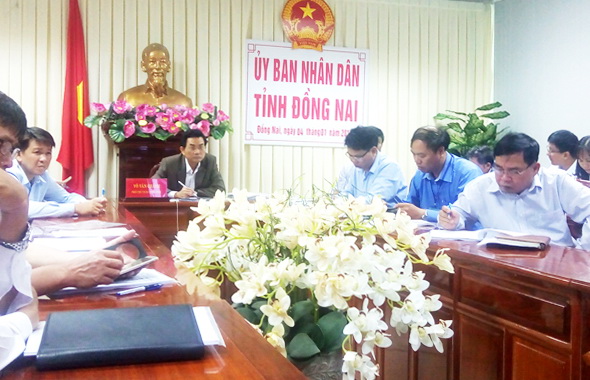 Phó chủ tịch UBND tỉnh Võ Văn Chánh chủ trì hội nghị tại điểm cầu Đồng Nai